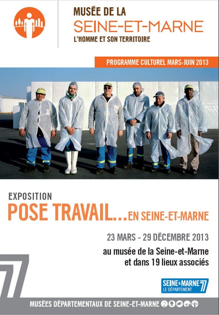 affiche exposition pose travail