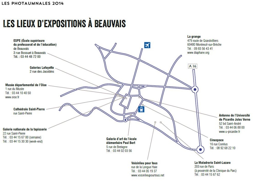 Les lieux d'exposition à Beauvais